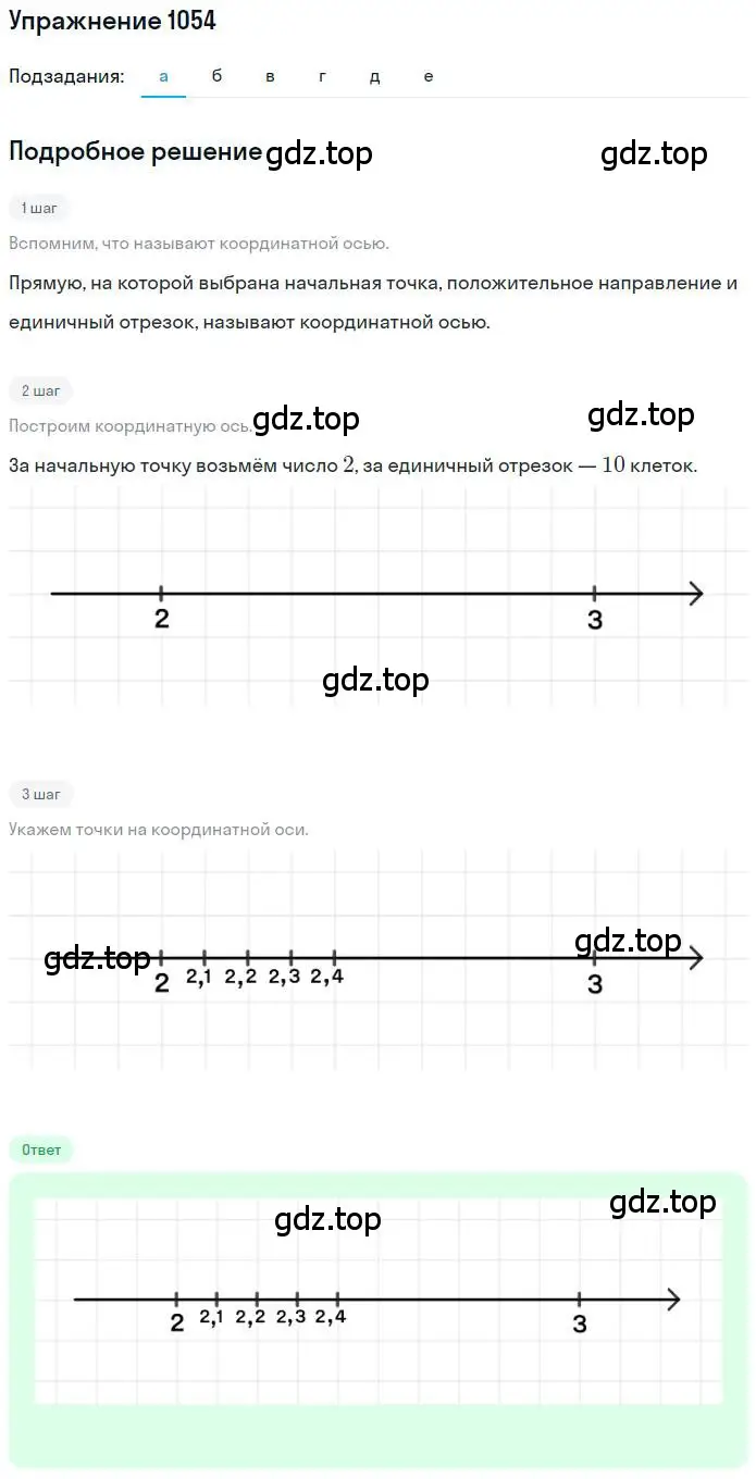 Решение номер 1054 (страница 213) гдз по математике 6 класс Никольский, Потапов, учебник