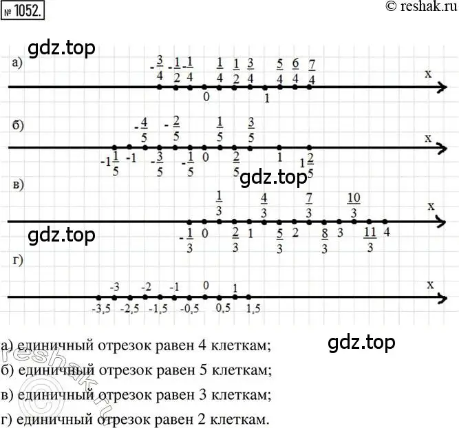 Решение 2. номер 1052 (страница 212) гдз по математике 6 класс Никольский, Потапов, учебник