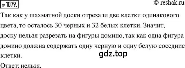 Решение 2. номер 1079 (страница 225) гдз по математике 6 класс Никольский, Потапов, учебник