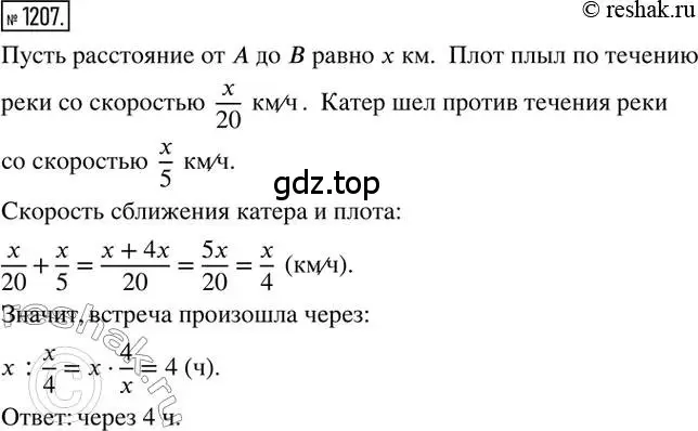 Решение 2. номер 1207 (страница 241) гдз по математике 6 класс Никольский, Потапов, учебник