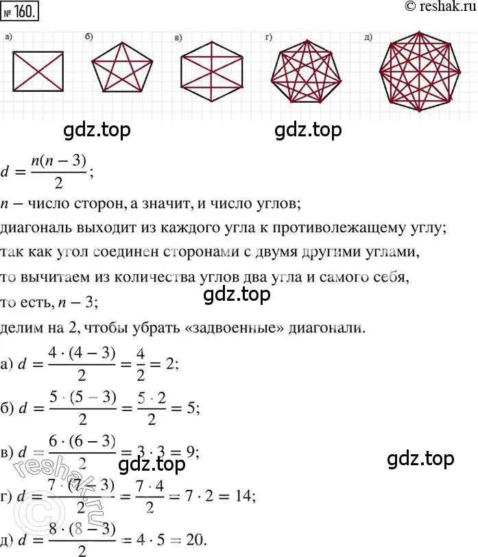 Решение 2. номер 160 (страница 36) гдз по математике 6 класс Никольский, Потапов, учебник