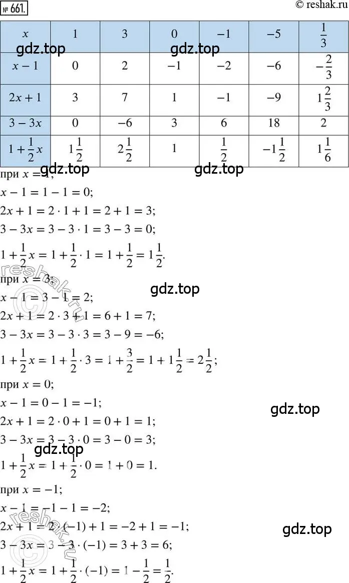 Решение 2. номер 661 (страница 129) гдз по математике 6 класс Никольский, Потапов, учебник