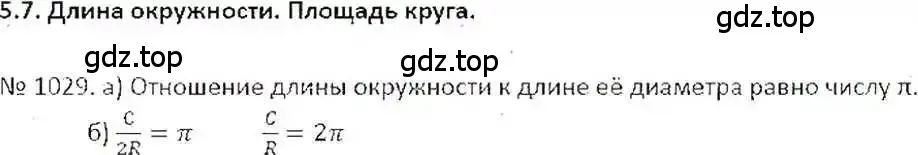 Решение 7. номер 1029 (страница 209) гдз по математике 6 класс Никольский, Потапов, учебник