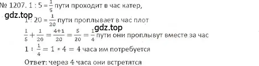 Решение 7. номер 1207 (страница 241) гдз по математике 6 класс Никольский, Потапов, учебник