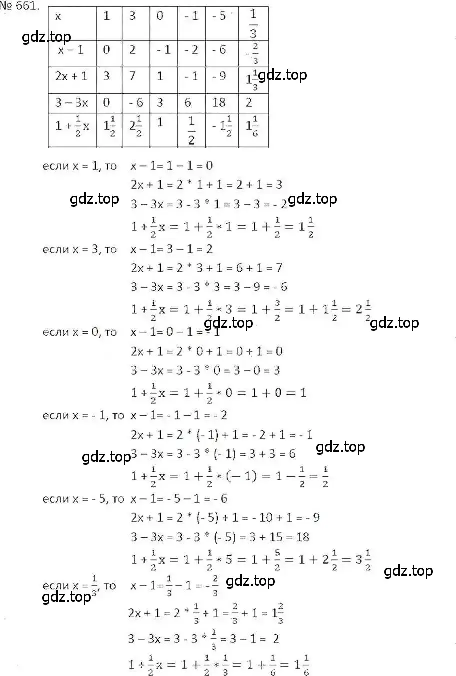 Решение 7. номер 661 (страница 129) гдз по математике 6 класс Никольский, Потапов, учебник