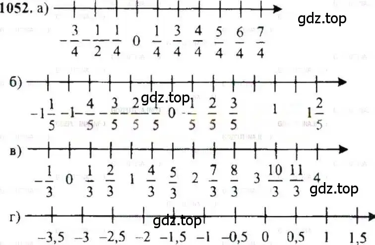 Решение 9. номер 1052 (страница 212) гдз по математике 6 класс Никольский, Потапов, учебник