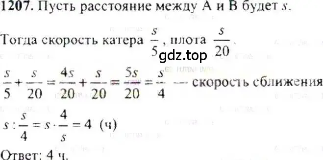 Решение 9. номер 1207 (страница 241) гдз по математике 6 класс Никольский, Потапов, учебник