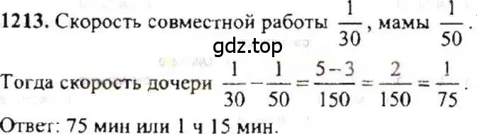 Решение 9. номер 1213 (страница 241) гдз по математике 6 класс Никольский, Потапов, учебник