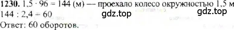 Решение 9. номер 1230 (страница 243) гдз по математике 6 класс Никольский, Потапов, учебник