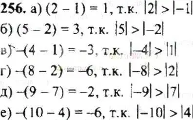 Решение 9. номер 256 (страница 54) гдз по математике 6 класс Никольский, Потапов, учебник