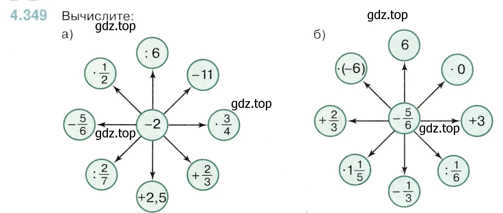 Условие номер 4.349 (страница 65) гдз по математике 6 класс Виленкин, Жохов, учебник 2 часть