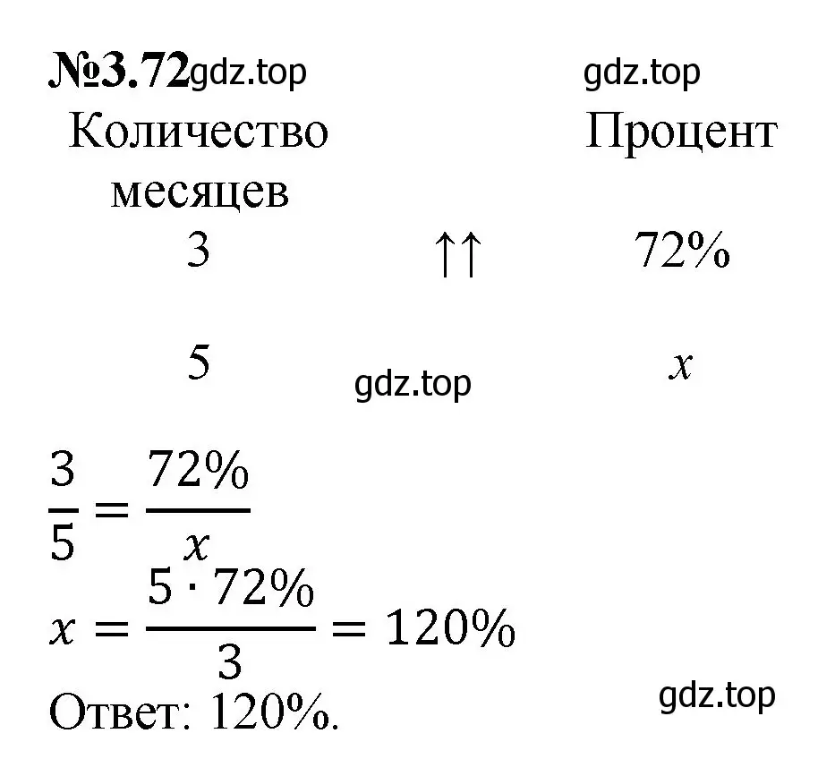 Решение номер 3.72 (страница 132) гдз по математике 6 класс Виленкин, Жохов, учебник 1 часть