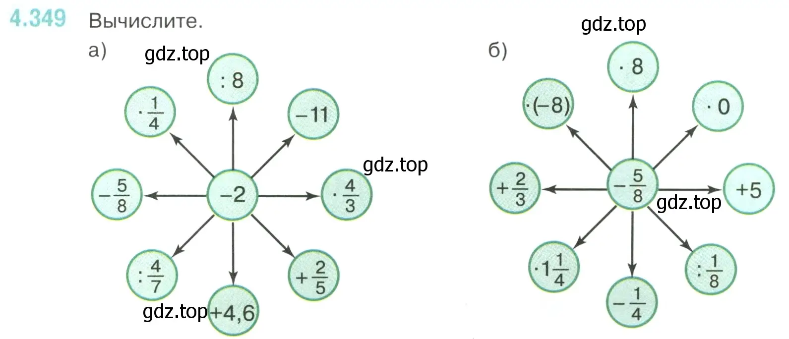 Условие номер 4.349 (страница 65) гдз по математике 6 класс Виленкин, Жохов, учебник 2 часть