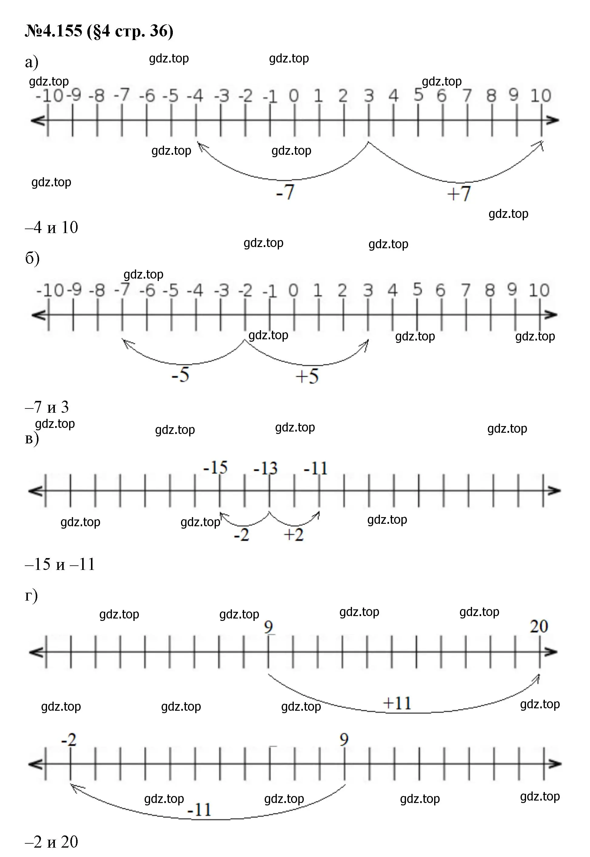 Решение номер 4.155 (страница 36) гдз по математике 6 класс Виленкин, Жохов, учебник 2 часть