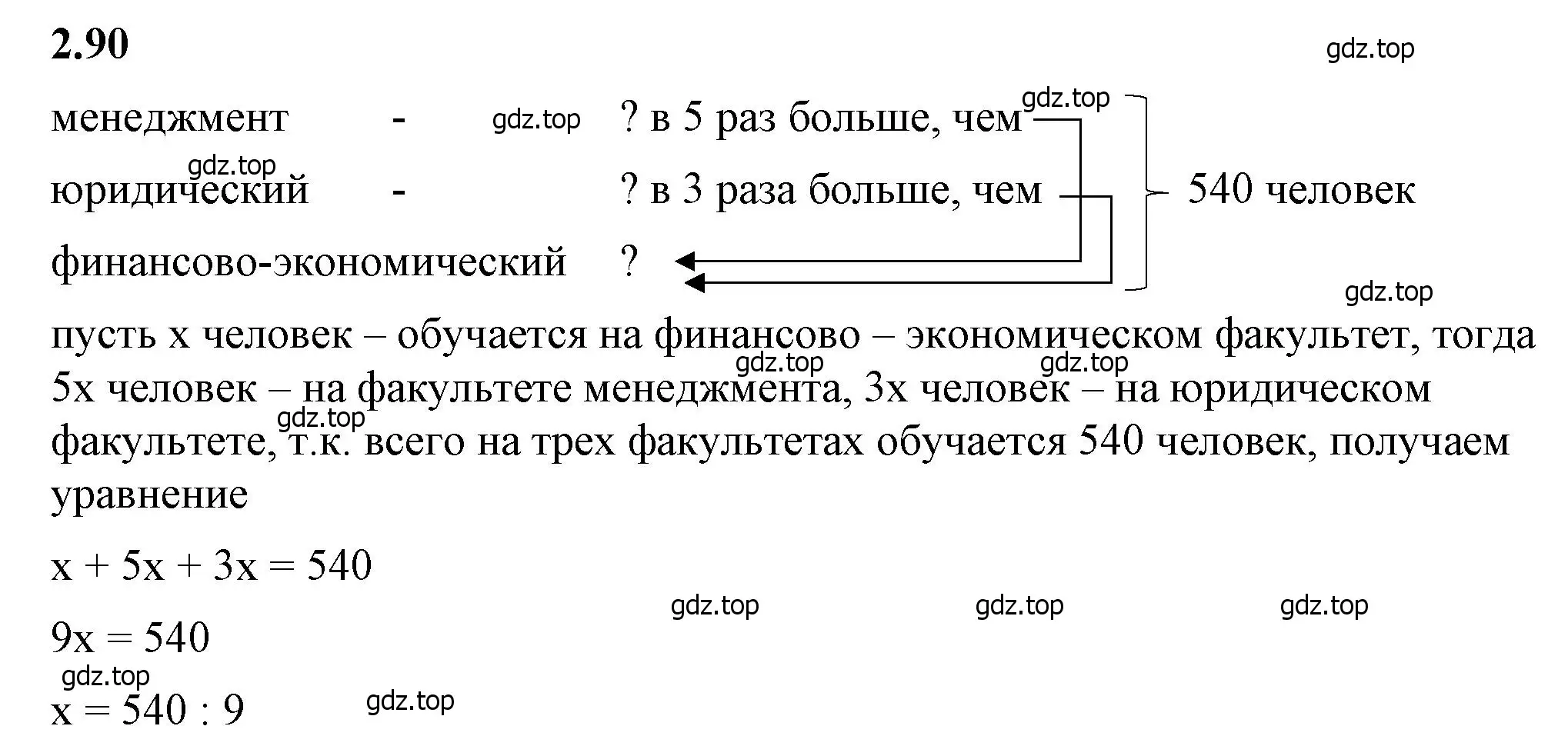 Решение 2. номер 2.90 (страница 54) гдз по математике 6 класс Виленкин, Жохов, учебник 1 часть