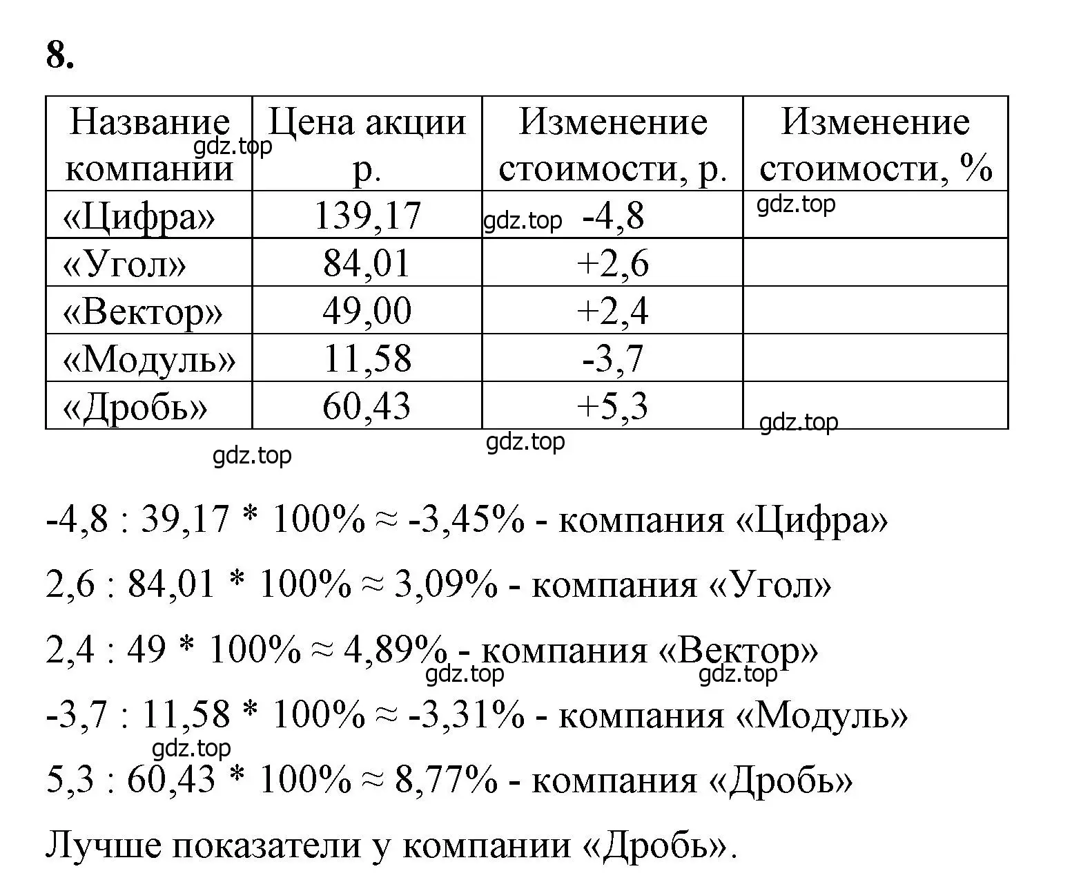 Решение 2. номер 8 (страница 75) гдз по математике 6 класс Виленкин, Жохов, учебник 2 часть