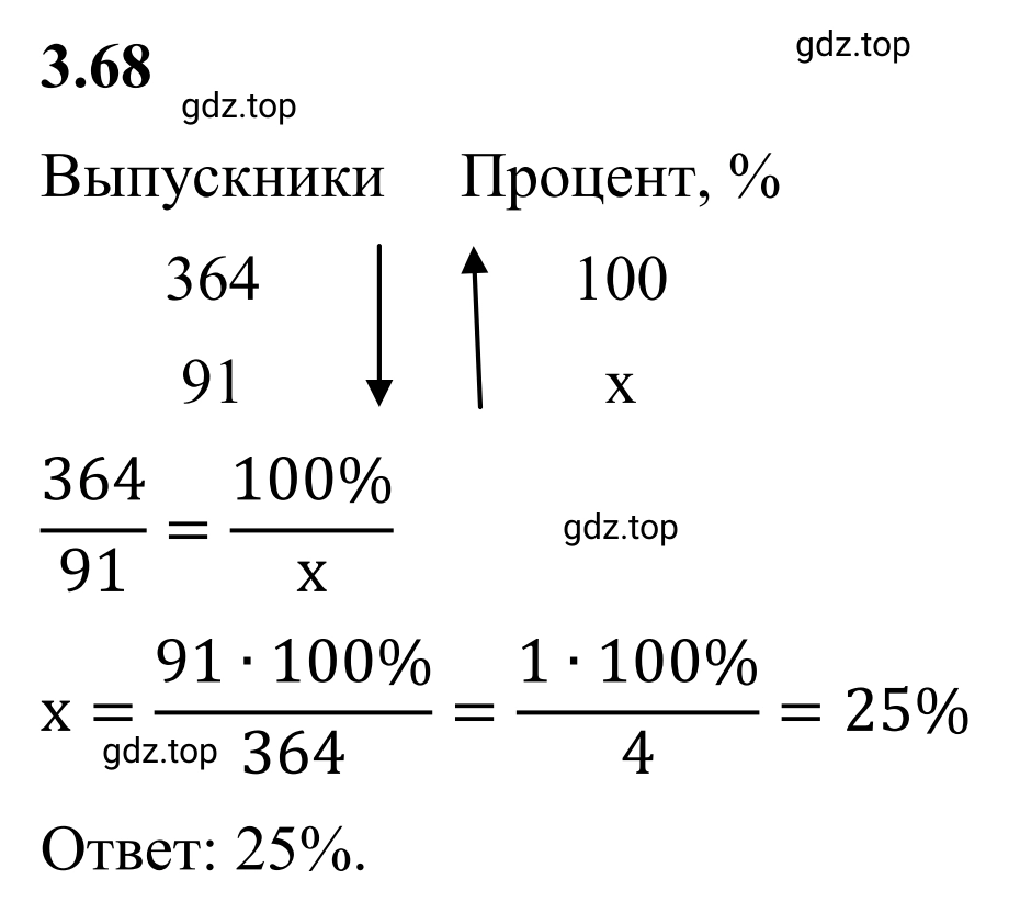 Решение 3. номер 3.68 (страница 132) гдз по математике 6 класс Виленкин, Жохов, учебник 1 часть