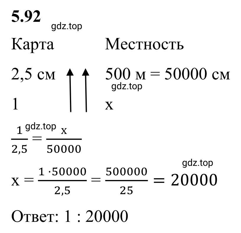 Решение 3. номер 5.92 (страница 89) гдз по математике 6 класс Виленкин, Жохов, учебник 2 часть