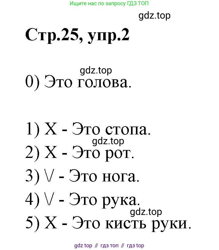 Английский язык (english), 2 класс контрольные задания (test booklet), авторы: Баранова Ксения Михайловна (Baranova Ksenia), Дули Дженни (Dooley Jenny), Копылова Виктория Викторовна (Kopylova Victoria), Мильруд Радислав Петрович (Millrood Radislav), Эванс Вирджиния (Evans Virginia), издательство Просвещение, Москва, 2023, серого цвета, страница 25, номер 2, Решение