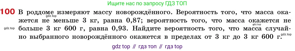 ГДЗ Алгебра, 7-9 класс Учебник, авторы: Высоцкий Иван Ростиславович, Ященко Иван Валериевич, издательство Просвещение, Москва, 2023, зелёного цвета, Часть 2, страница 34, номер 100, Условие