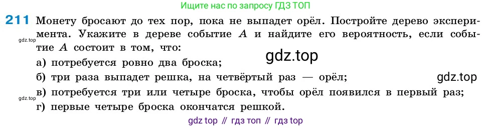 ГДЗ Алгебра, 7-9 класс Учебник, авторы: Высоцкий Иван Ростиславович, Ященко Иван Валериевич, издательство Просвещение, Москва, 2023, зелёного цвета, Часть 2, страница 70, номер 211, Условие