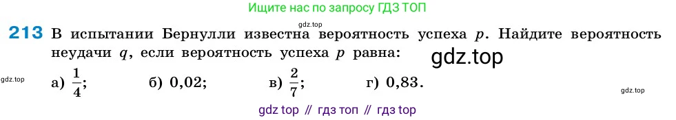 ГДЗ Алгебра, 7-9 класс Учебник, авторы: Высоцкий Иван Ростиславович, Ященко Иван Валериевич, издательство Просвещение, Москва, 2023, зелёного цвета, Часть 2, страница 71, номер 213, Условие