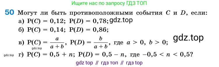 ГДЗ Алгебра, 7-9 класс Учебник, авторы: Высоцкий Иван Ростиславович, Ященко Иван Валериевич, издательство Просвещение, Москва, 2023, зелёного цвета, Часть 2, страница 24, номер 50, Условие