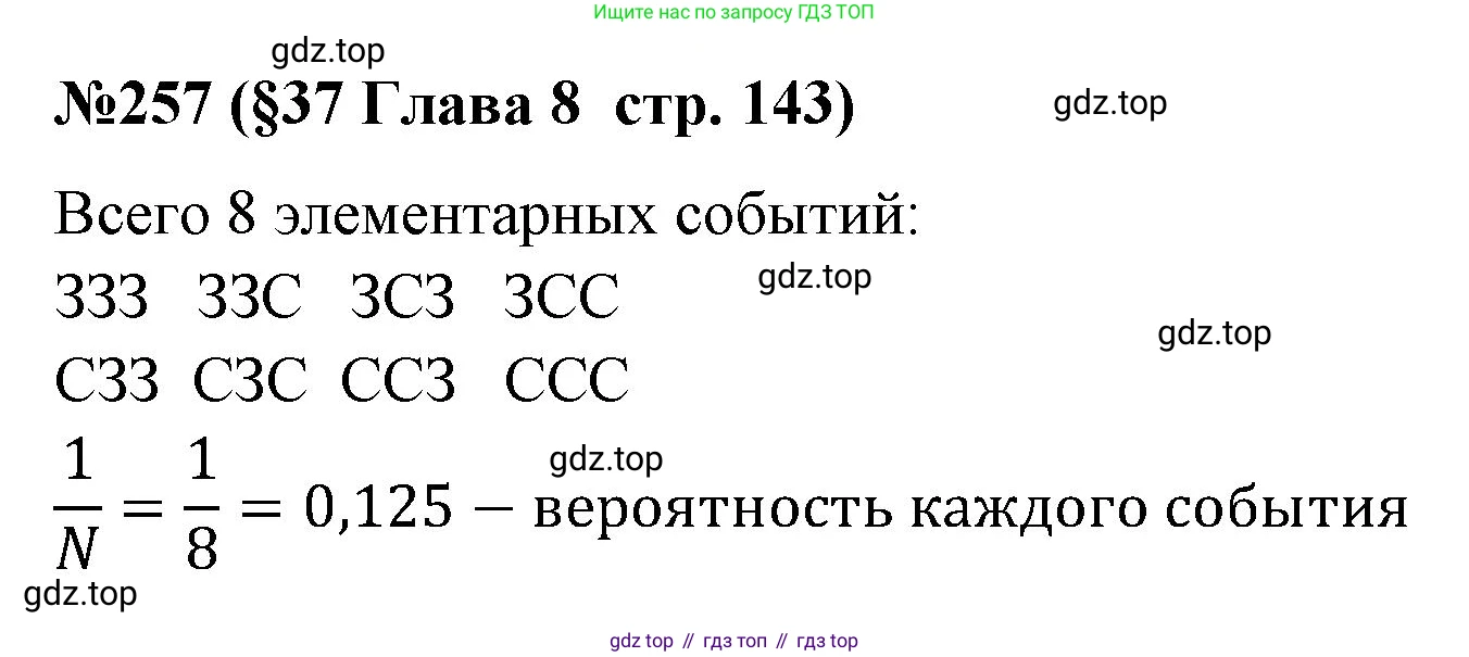 ГДЗ Алгебра, 7-9 класс Учебник, авторы: Высоцкий Иван Ростиславович, Ященко Иван Валериевич, издательство Просвещение, Москва, 2023, зелёного цвета, Часть 1, страница 143, номер 257, Решение 2