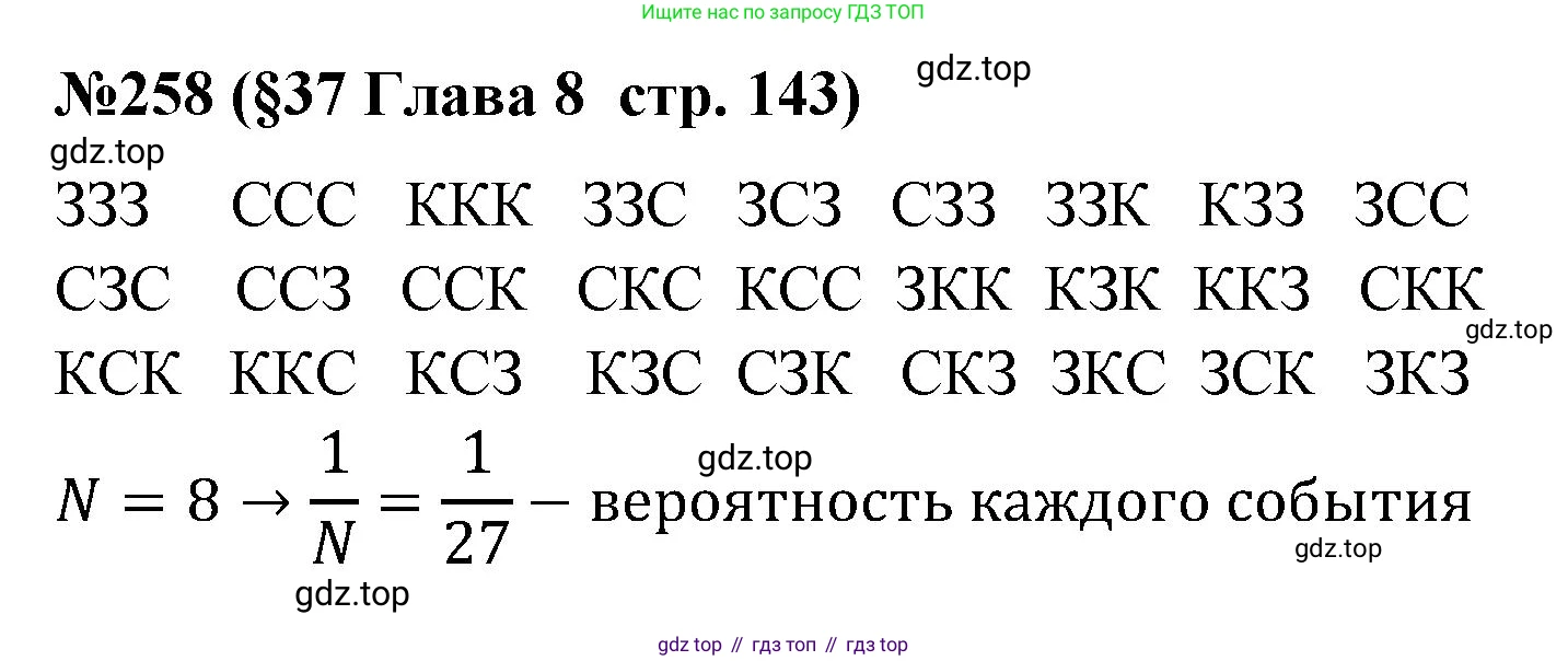 ГДЗ Алгебра, 7-9 класс Учебник, авторы: Высоцкий Иван Ростиславович, Ященко Иван Валериевич, издательство Просвещение, Москва, 2023, зелёного цвета, Часть 1, страница 143, номер 258, Решение 2