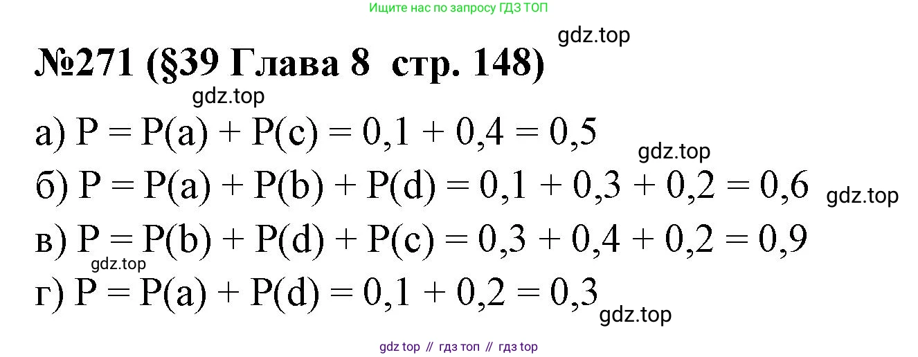 ГДЗ Алгебра, 7-9 класс Учебник, авторы: Высоцкий Иван Ростиславович, Ященко Иван Валериевич, издательство Просвещение, Москва, 2023, зелёного цвета, Часть 1, страница 148, номер 271, Решение 2
