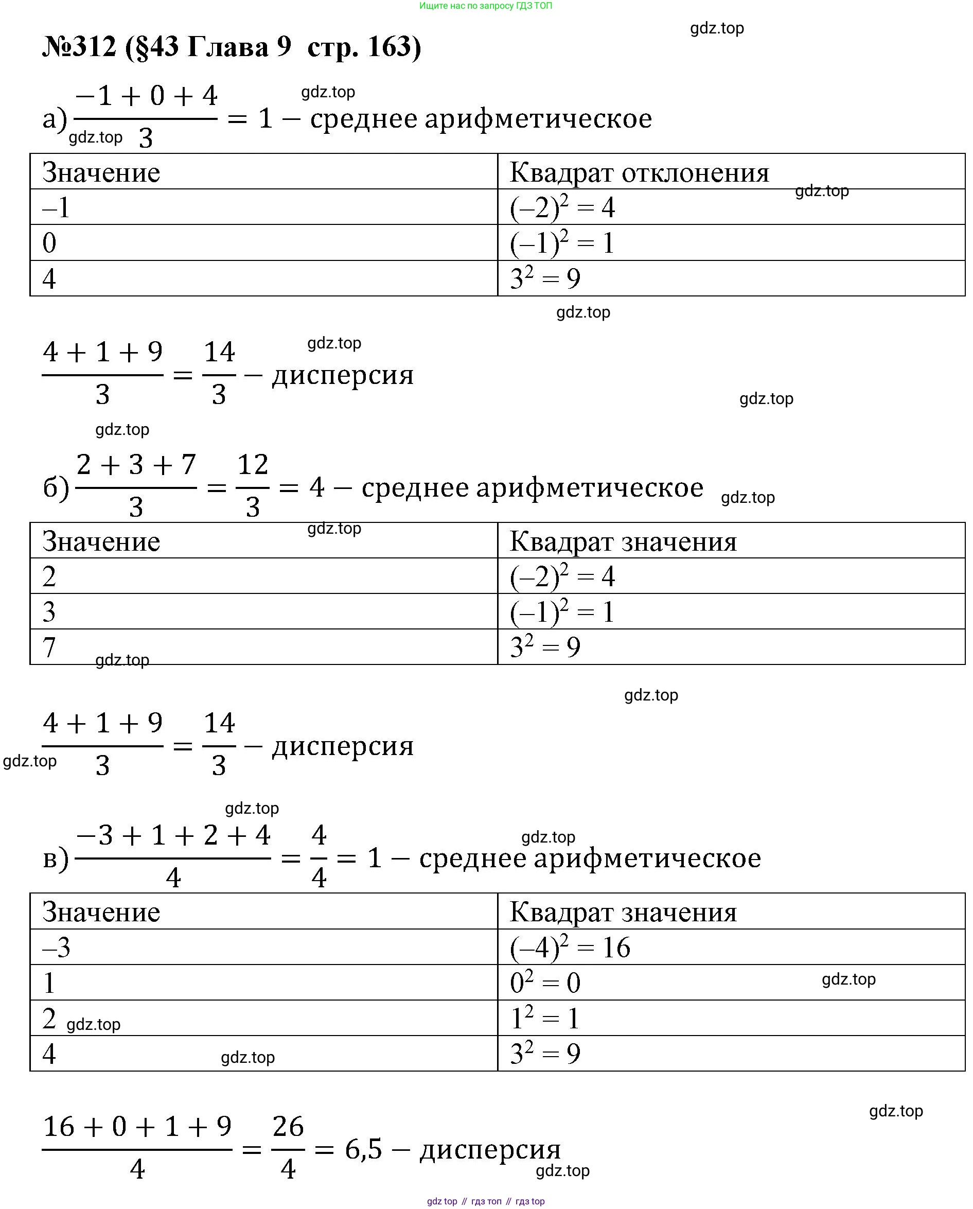 ГДЗ Алгебра, 7-9 класс Учебник, авторы: Высоцкий Иван Ростиславович, Ященко Иван Валериевич, издательство Просвещение, Москва, 2023, зелёного цвета, Часть 1, страница 163, номер 312, Решение 2