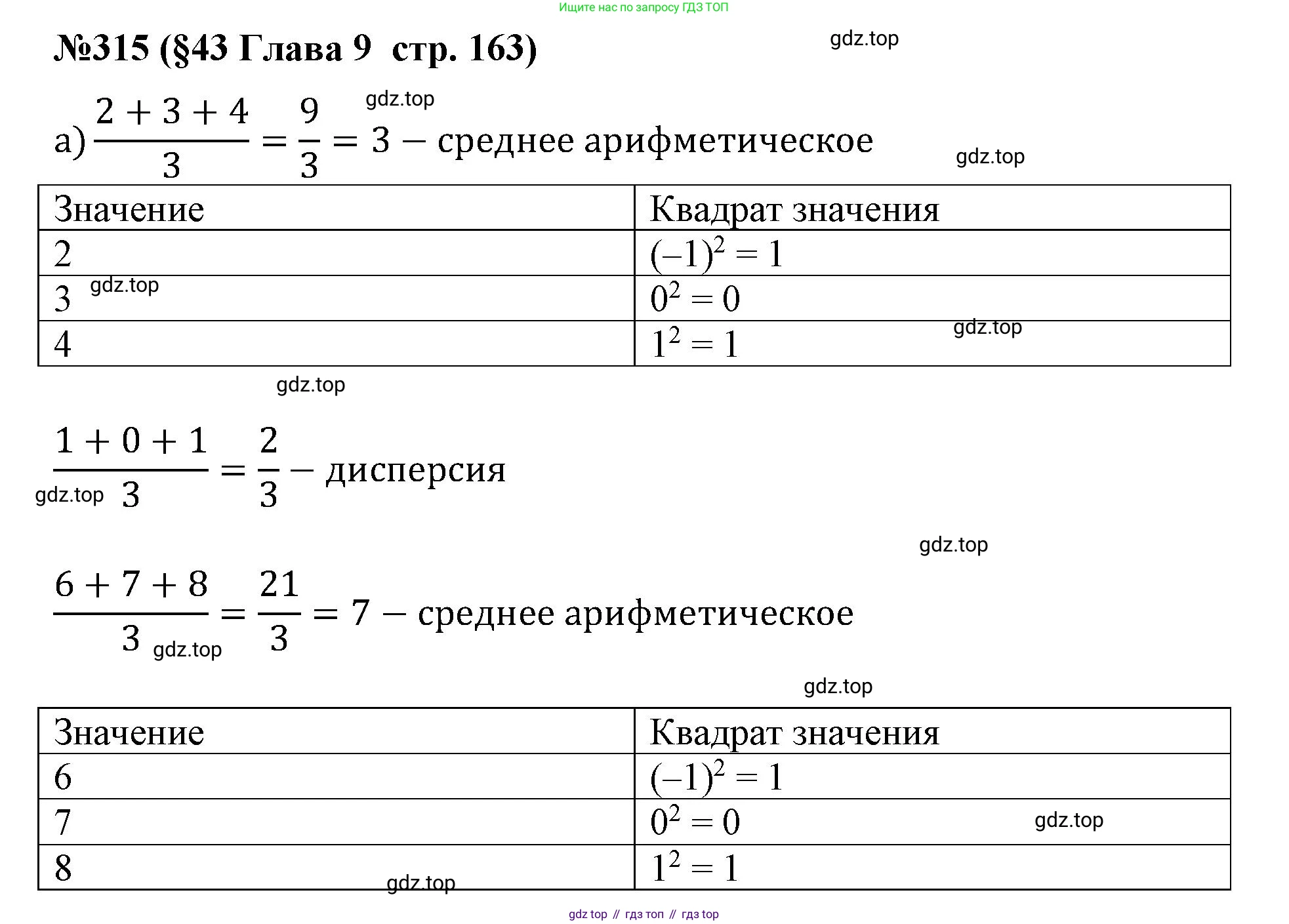 ГДЗ Алгебра, 7-9 класс Учебник, авторы: Высоцкий Иван Ростиславович, Ященко Иван Валериевич, издательство Просвещение, Москва, 2023, зелёного цвета, Часть 1, страница 163, номер 315, Решение 2