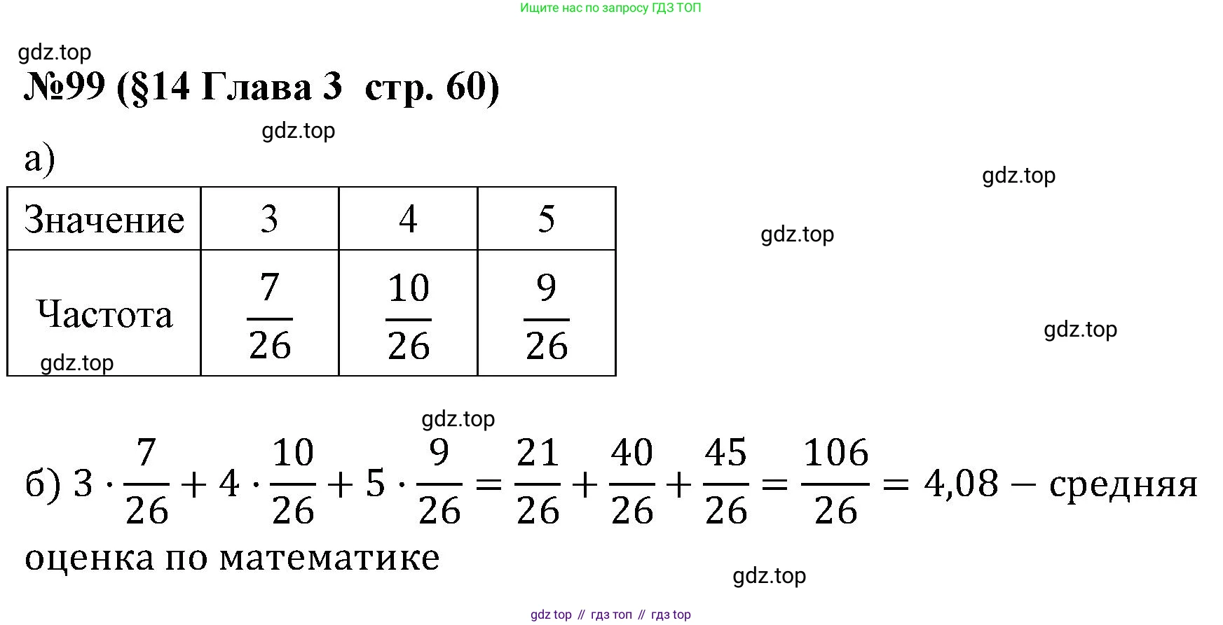 ГДЗ Алгебра, 7-9 класс Учебник, авторы: Высоцкий Иван Ростиславович, Ященко Иван Валериевич, издательство Просвещение, Москва, 2023, зелёного цвета, Часть 1, страница 60, номер 99, Решение 2