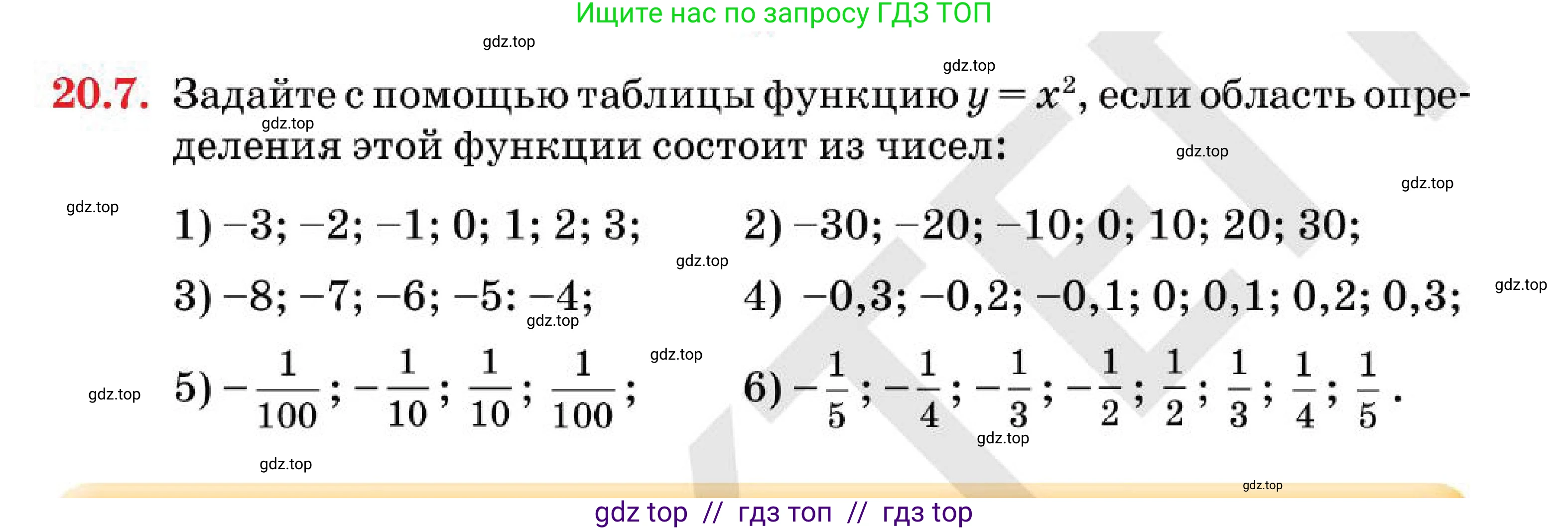 Алгебра, 7 класс Учебник, авторы: Абылкасымова Алма Есимбековна, Кучер Татьяна Павловна, Корчевский Владимир Евгеньевич, Жумагулова Зауре Абдыкеновна, издательство Мектеп, Алматы, 2025, зелёного цвета, страница 127, номер 20.7, Условие