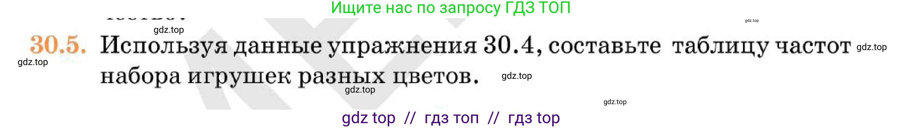 Алгебра, 7 класс Учебник, авторы: Абылкасымова Алма Есимбековна, Кучер Татьяна Павловна, Корчевский Владимир Евгеньевич, Жумагулова Зауре Абдыкеновна, издательство Мектеп, Алматы, 2025, зелёного цвета, страница 179, номер 30.5, Условие