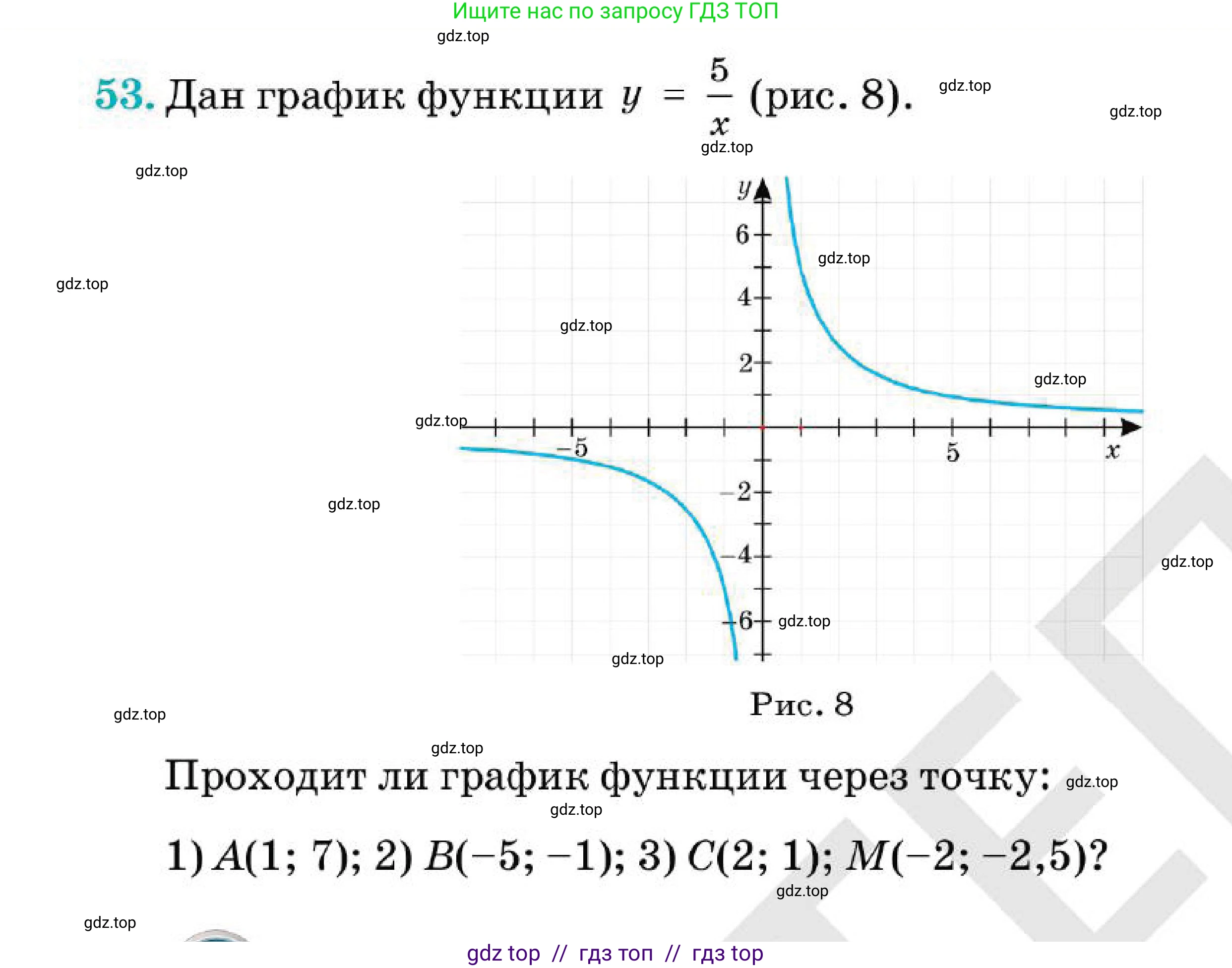 Алгебра, 7 класс Учебник, авторы: Абылкасымова Алма Есимбековна, Кучер Татьяна Павловна, Корчевский Владимир Евгеньевич, Жумагулова Зауре Абдыкеновна, издательство Мектеп, Алматы, 2025, зелёного цвета, страница 266, номер 53, Условие