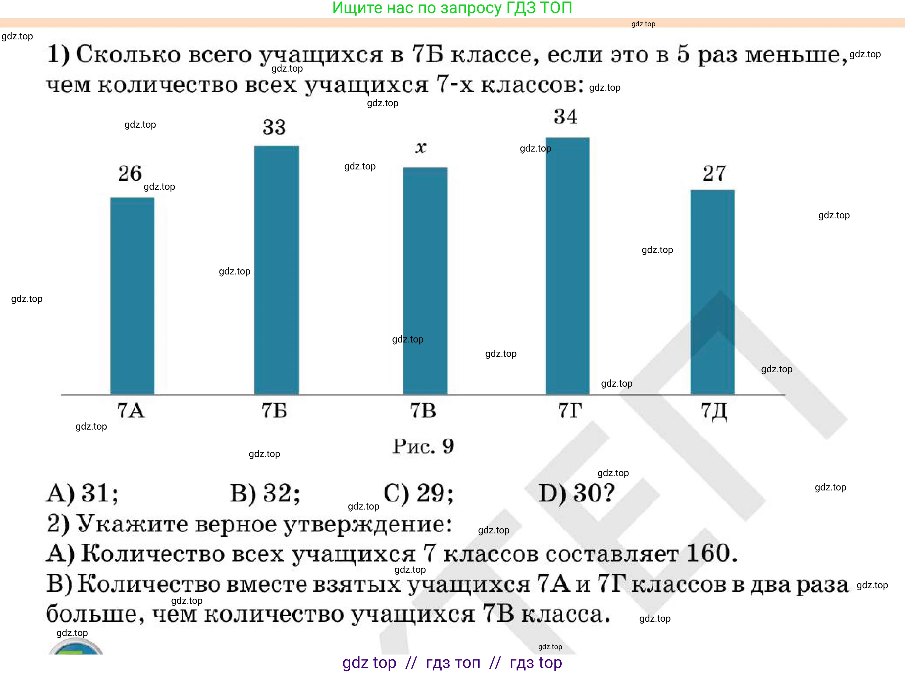 Алгебра, 7 класс Учебник, авторы: Абылкасымова Алма Есимбековна, Кучер Татьяна Павловна, Корчевский Владимир Евгеньевич, Жумагулова Зауре Абдыкеновна, издательство Мектеп, Алматы, 2025, зелёного цвета, страница 266, номер 58, Условие (продолжение 2)