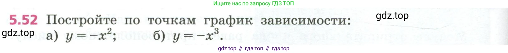 ГДЗ Алгебра, 7 класс Учебник, авторы: Дорофеев Георгий Владимирович, Суворова Светлана Борисовна, Бунимович Евгений Абрамович, Кузнецова Людмила Викторовна, Минаева Светлана Станиславовна, Рослова Лариса Олеговна, издательство Просвещение, Москва, 2023, белого цвета, страница 130, номер 5.52, Условие