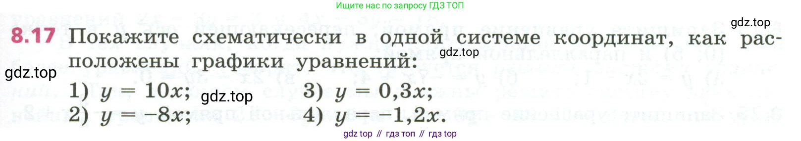 ГДЗ Алгебра, 7 класс Учебник, авторы: Дорофеев Георгий Владимирович, Суворова Светлана Борисовна, Бунимович Евгений Абрамович, Кузнецова Людмила Викторовна, Минаева Светлана Станиславовна, Рослова Лариса Олеговна, издательство Просвещение, Москва, 2023, белого цвета, страница 225, номер 8.17, Условие