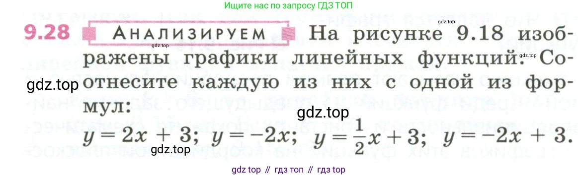 ГДЗ Алгебра, 7 класс Учебник, авторы: Дорофеев Георгий Владимирович, Суворова Светлана Борисовна, Бунимович Евгений Абрамович, Кузнецова Людмила Викторовна, Минаева Светлана Станиславовна, Рослова Лариса Олеговна, издательство Просвещение, Москва, 2023, белого цвета, страница 258, номер 9.28, Условие