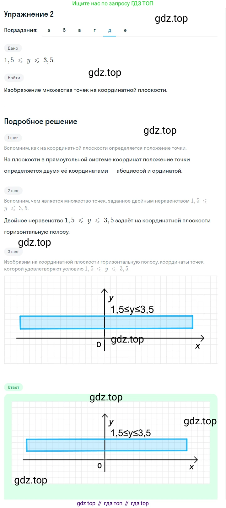 ГДЗ Алгебра, 7 класс Учебник, авторы: Дорофеев Георгий Владимирович, Суворова Светлана Борисовна, Бунимович Евгений Абрамович, Кузнецова Людмила Викторовна, Минаева Светлана Станиславовна, Рослова Лариса Олеговна, издательство Просвещение, Москва, 2023, белого цвета, страница 141, номер 2, Решение 2 (продолжение 5)