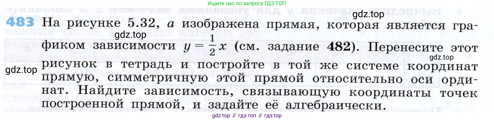 Алгебра, 7 класс Учебник, авторы: Дорофеев Георгий Владимирович, Суворова Светлана Борисовна, Бунимович Евгений Абрамович, Кузнецова Людмила Викторовна, Минаева Светлана Станиславовна, Рослова Лариса Олеговна, издательство Просвещение, Москва, 2019 - 2022, белого цвета, страница 142, номер 483, Условие