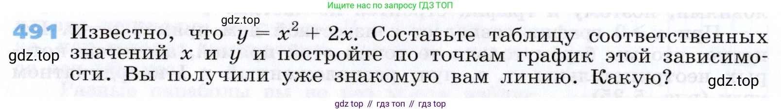 Алгебра, 7 класс Учебник, авторы: Дорофеев Георгий Владимирович, Суворова Светлана Борисовна, Бунимович Евгений Абрамович, Кузнецова Людмила Викторовна, Минаева Светлана Станиславовна, Рослова Лариса Олеговна, издательство Просвещение, Москва, 2019 - 2022, белого цвета, страница 146, номер 491, Условие