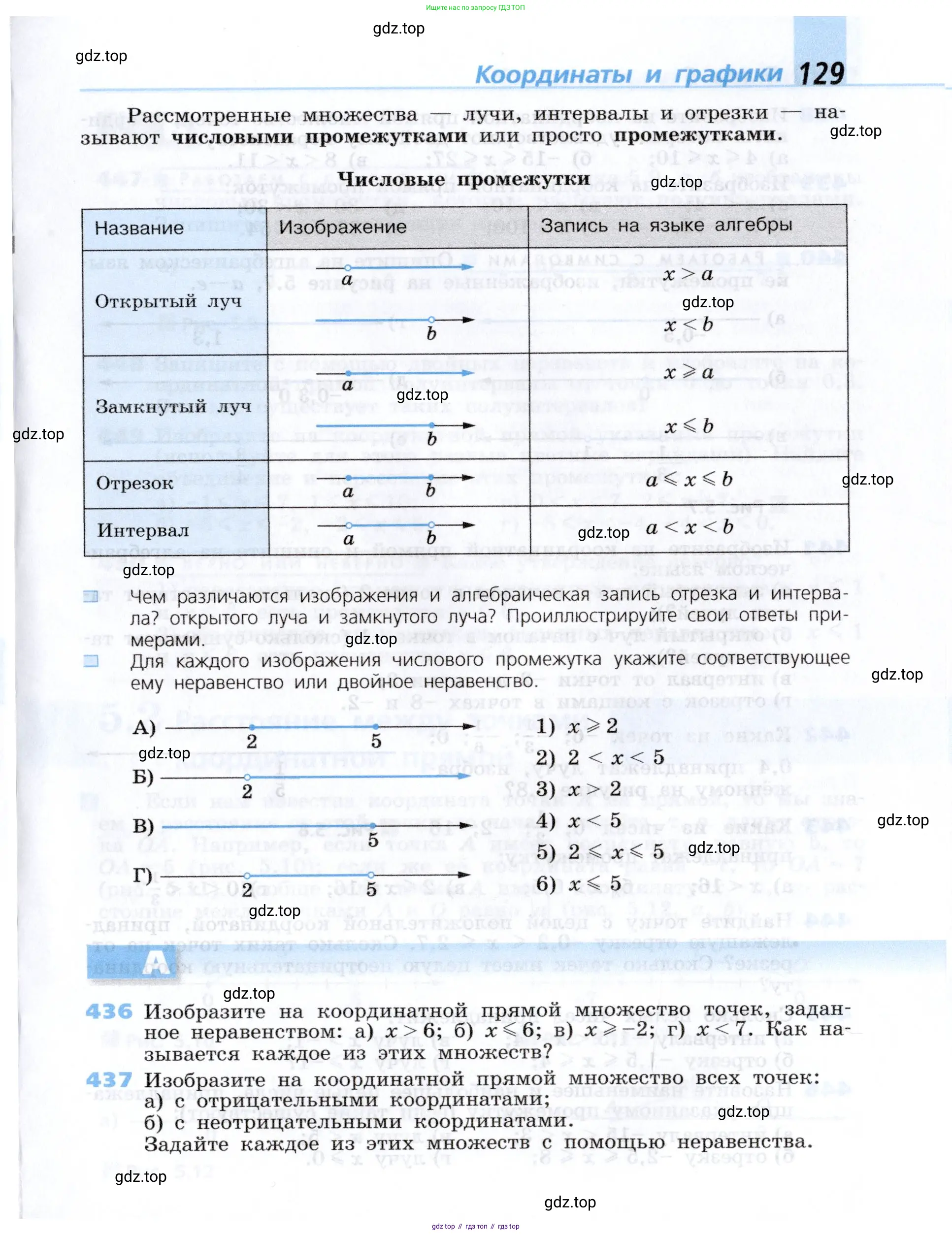 Алгебра, 7 класс Учебник, авторы: Дорофеев Георгий Владимирович, Суворова Светлана Борисовна, Бунимович Евгений Абрамович, Кузнецова Людмила Викторовна, Минаева Светлана Станиславовна, Рослова Лариса Олеговна, издательство Просвещение, Москва, 2019 - 2022, белого цвета, страница 129