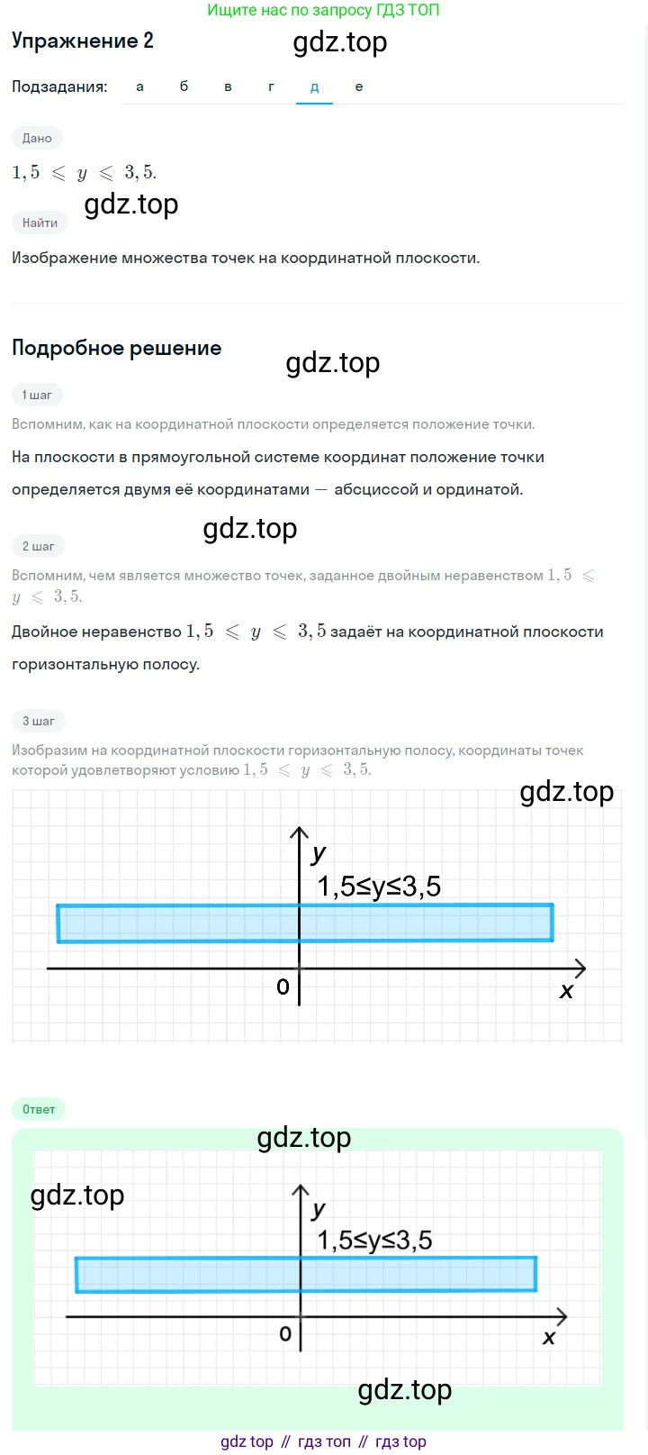 Алгебра, 7 класс Учебник, авторы: Дорофеев Георгий Владимирович, Суворова Светлана Борисовна, Бунимович Евгений Абрамович, Кузнецова Людмила Викторовна, Минаева Светлана Станиславовна, Рослова Лариса Олеговна, издательство Просвещение, Москва, 2019 - 2022, белого цвета, страница 160, номер 2, Решение 1 (продолжение 5)