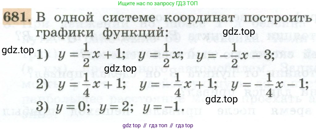 ГДЗ Алгебра, 7 класс Учебник, авторы: Колягин Юрий Михайлович, Ткачева Мария Владимировна, Федорова Надежда Евгеньевна, Шабунин Михаил Иванович, издательство Просвещение, Москва, 2023, оранжевого цвета, страница 215, номер 681, Условие