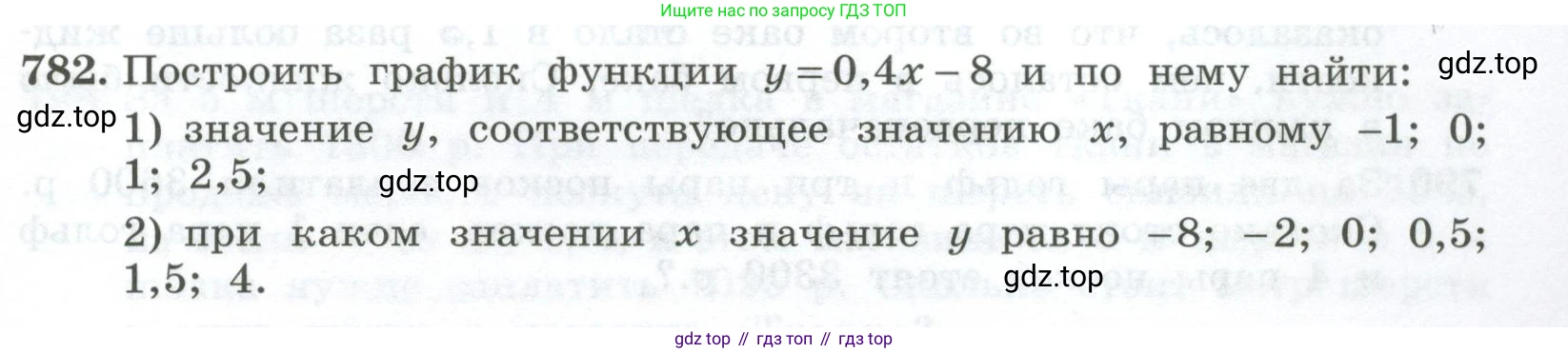 ГДЗ Алгебра, 7 класс Учебник, авторы: Колягин Юрий Михайлович, Ткачева Мария Владимировна, Федорова Надежда Евгеньевна, Шабунин Михаил Иванович, издательство Просвещение, Москва, 2023, оранжевого цвета, страница 259, номер 782, Условие