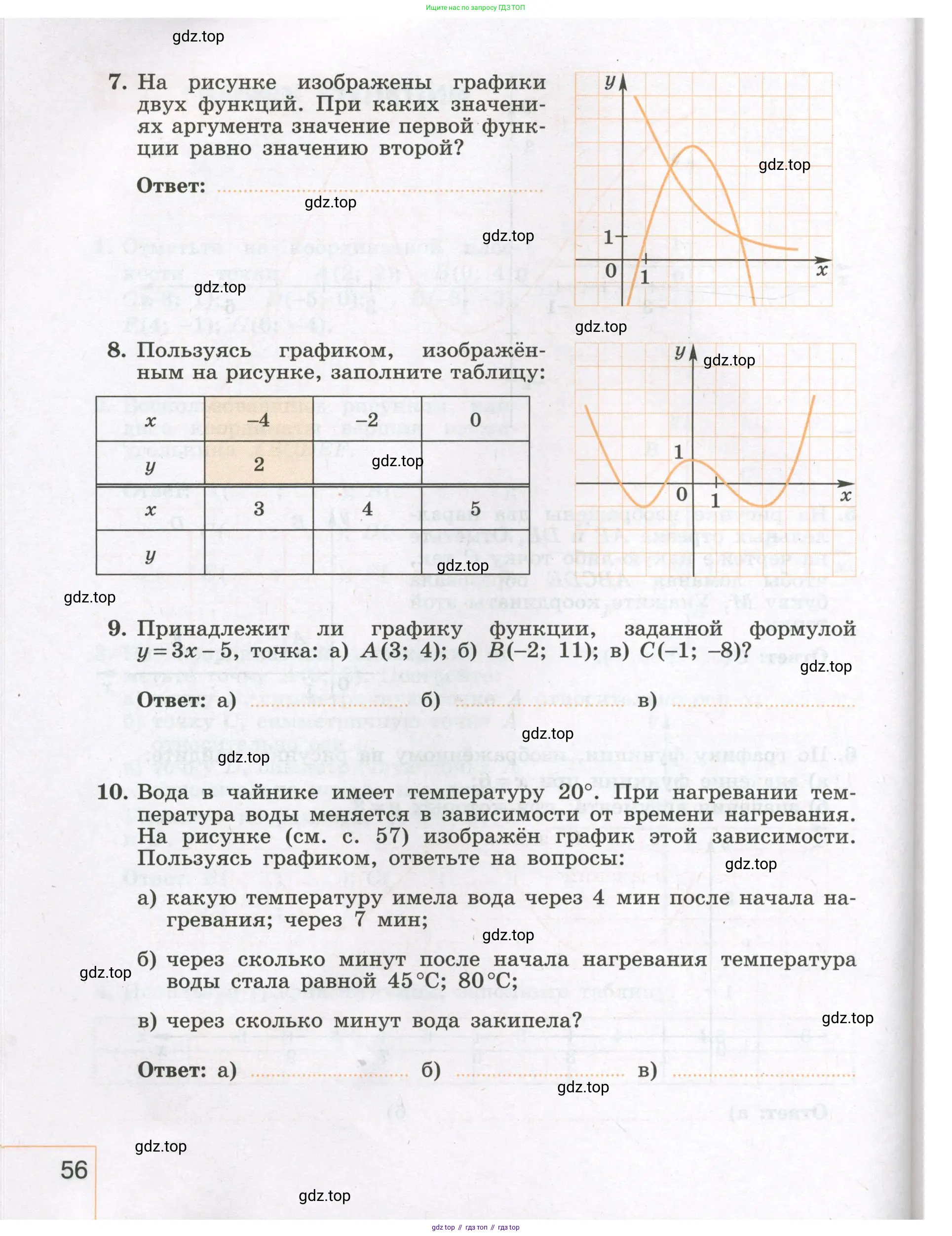Алгебра, 7 класс рабочая тетрадь, авторы: Крайнева Лариса Борисовна, Миндюк Нора Григорьевна, Шлыкова Инга Соломоновна, издательство Просвещение, Москва, 2023, белого цвета, Часть 1, страница 56