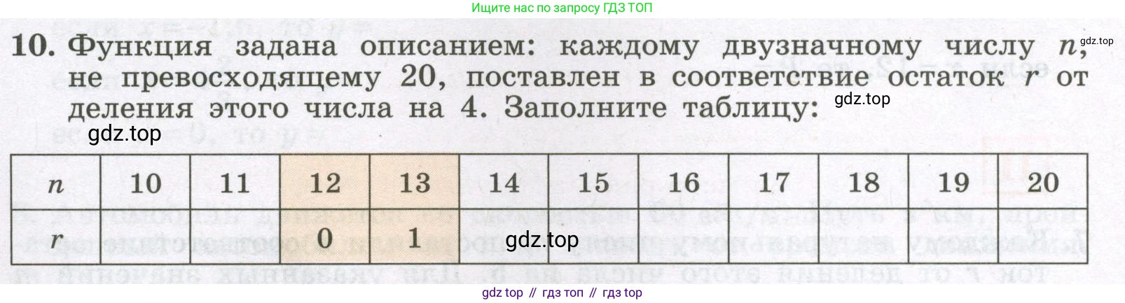 Алгебра, 7 класс рабочая тетрадь, авторы: Крайнева Лариса Борисовна, Миндюк Нора Григорьевна, Шлыкова Инга Соломоновна, издательство Просвещение, Москва, 2023, белого цвета, Часть 1, страница 48, номер 10, Условие