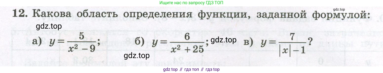 Алгебра, 7 класс рабочая тетрадь, авторы: Крайнева Лариса Борисовна, Миндюк Нора Григорьевна, Шлыкова Инга Соломоновна, издательство Просвещение, Москва, 2023, белого цвета, Часть 1, страница 52, номер 12, Условие